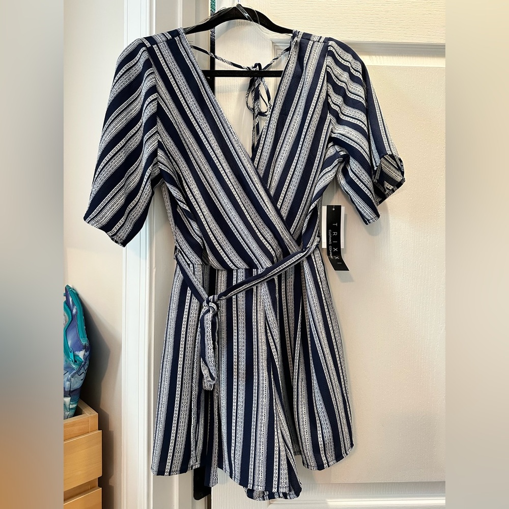 Large Trixxi Clothing Company Striped Romper